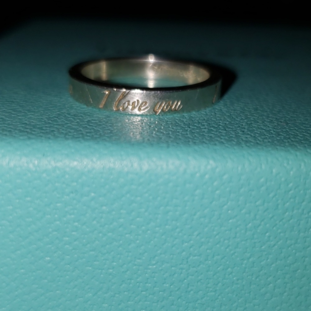 Authentic Tiffany & Co. I love you ring size 6